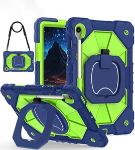 For Xiaomi Pad 8/8 Pro 11.2 Inch 2025/poco pad 12.1/Pad 7/7 Pro 2024/Pad SE 11 8.7 Inch/Red mi pad2 11 2025/Pad 6/6 Pro 11 inch/Pad 5/5 Pro 11 inch Pad Case Tablet Cover with 360 Rotating Stand Hand Strap Shoulder Strap Screen Protector