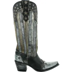 Yippee Ki Yay By Old Gringo Bloom Stars and Stripes Boot