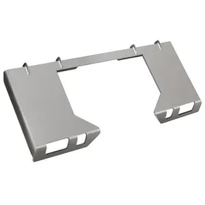 3/8" Thick Quick Tach Cut Out Mount Plate, Steel Skid Steer Quick Tach Attachment Adapter Plate Compatible with Bobcat, Kubota Tractors