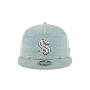 Seattle Kraken New Era 950 Primary Denim Trucker Snapback