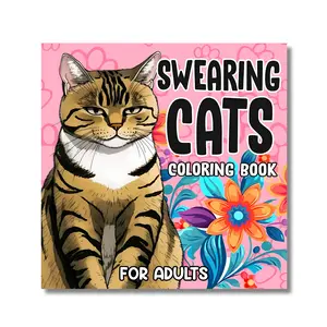 Swearing Cats Coloring Book for Adults: Funny Kitty Memes Coloring Pages for Adult Relaxation and Stress Relief stress-free coloring Bold unique gift whimsical drawing