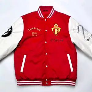 Red and White Varsity Jacket