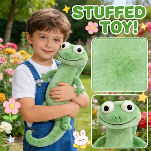 New model lizard, Tom Green lizard - a realistic toy, a lifelike reptile doll, a soft animal figurine suitable for children as a gift