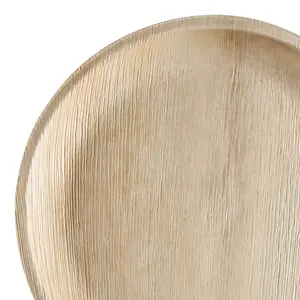 Round Palm Leaf Eco Friendly Disposable Platters (12")