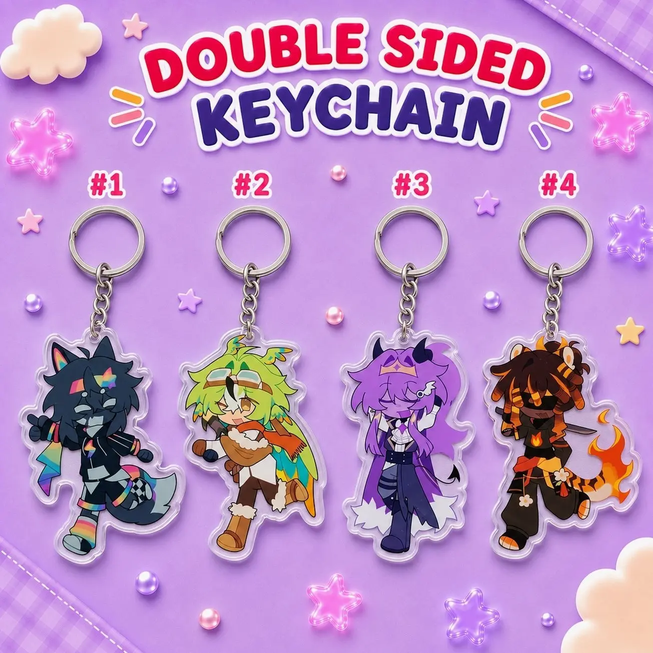 Unstable Universe MCYT Yt Translucent Acrylic Keychain, YT portable universe & lifesteal smp perfect For Bags, Keys, Or Gifts