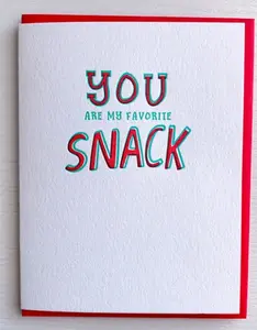 Favorite Snack Card