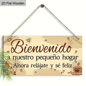 Wooden Hanging Sign, Welcome Front Door Hanging Sign, Home Hanging Decoration, Suitable for Farmhouse Country Doors and Windows Front Door, Garden Cafe Decoration, Yard Sign, Vintage Plaque Decor, Rustic Farmhouse Design