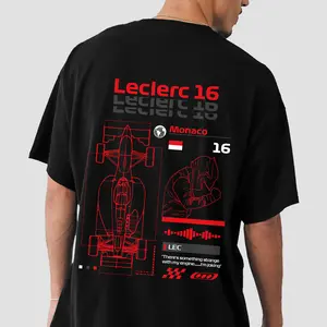 2-sided Charles Leclerc Shirt, Leclerc Number 16 T-Shirt, Charles Leclerc #16 Tee, Leclerc Ferrari Grand Prix Oversized T-Shirt, Gift For Fans Free Shipping