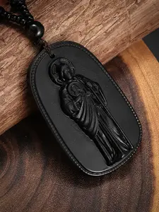 Bestselling Religious Gift Imitation Jade Buddha Pendant, Protective Buddhist Amulet Necklace, Vintage Jade Guardian Charm