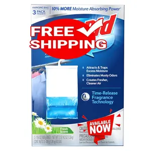 D.a.m..p.R..i.d Fre.sh S.ce.nt Hanging Moisture Absorbers, 3 Count