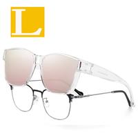 Clear Frame Pink Lens