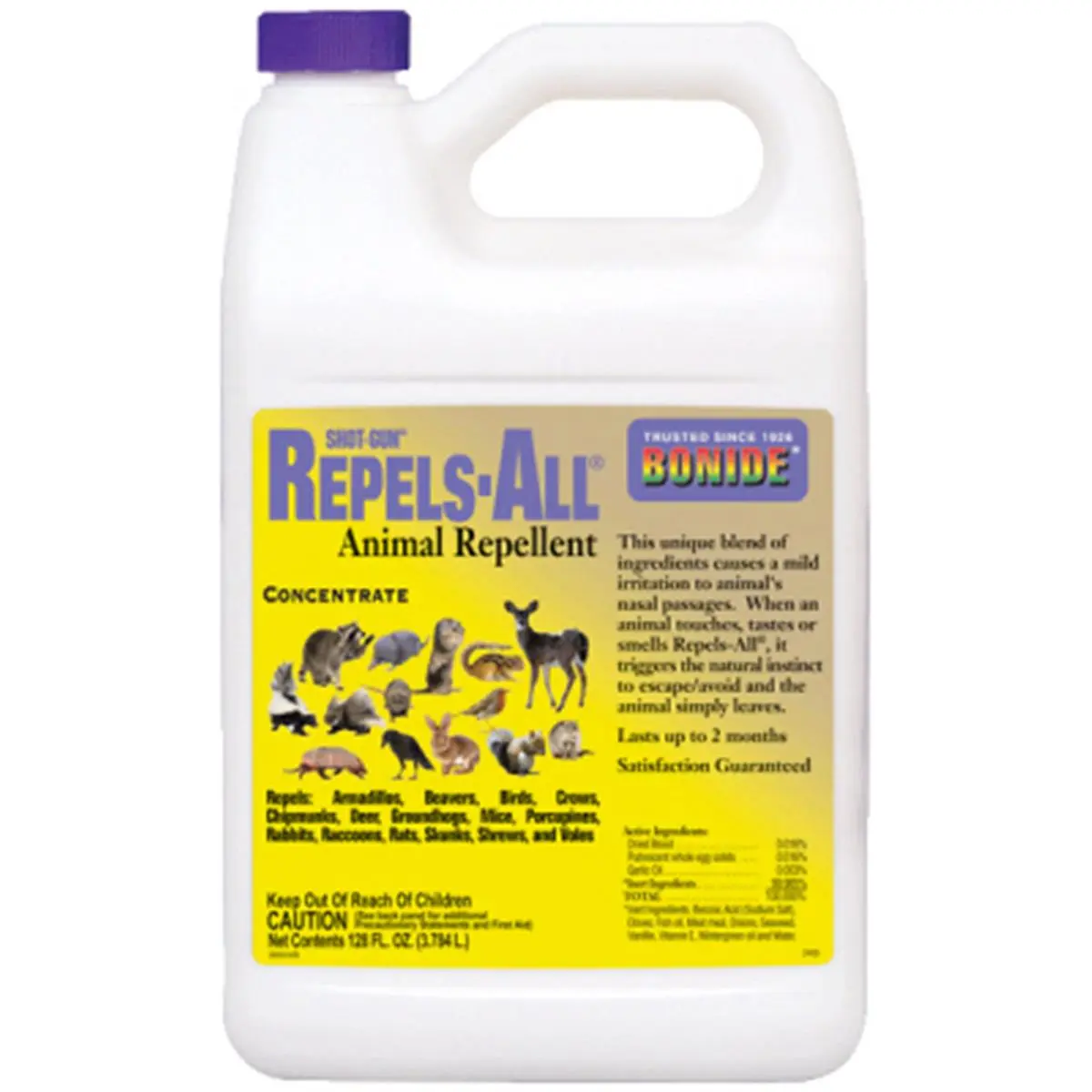 212 MAIN 1-Gal Concentrate Animal Repellent (Bonide Products 2405 Formula) - Armadillo, Raccoon, Skunk, Deer, Rabbit Repellent, Armadillo Repellent
