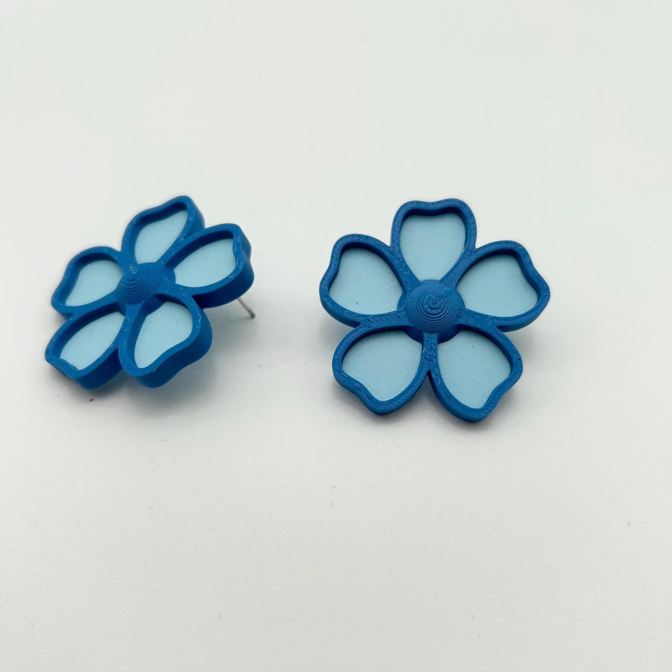 The "Willow"  Earrings  - 3D Printed - Flower Earrings - Pink Jewel Box