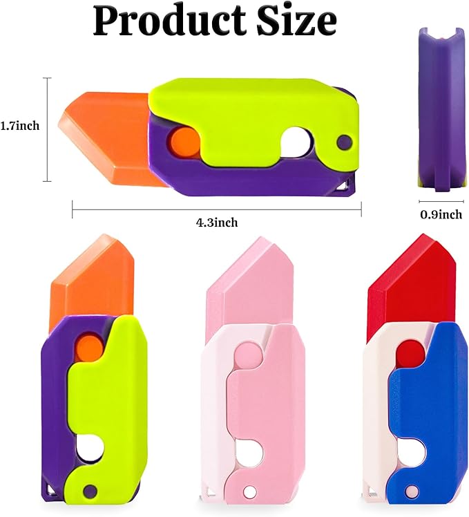 3D Fidget Knife Toy 3D Printed Claw Neck Toys Knife Sensory Toys Anxiety Stress Relief Toy