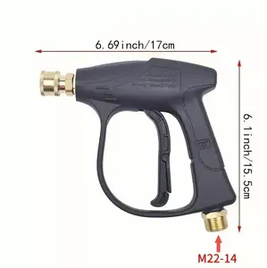Ultimate Car Wash Solution 1/4" High Pressure Washer Gun 4000 PSI with 5 Nozzles for Effective Car Cleaning