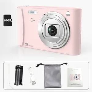 HD Digital Camera - 3.0 Inch Rechargeable Camera, 800mAh, with 64GB SD Card, Support Vlog, Selfie, Photography, Video Recording, Camera, Digital Camera for Beginners/Youngest, Perfect Gift for Friends and Family