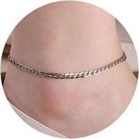 3.5mm Cuban Link Chain Ankle Bracelet