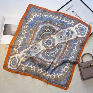 Fine Flicker|70cm silk scarf, professional small square scarf, high-end sense neckerchief, versatile for spring and summer,A thoughtful, elegant gift for colleagues, friends, or loved ones on birthdays, anniversaries, or holidays|gift box|gift bag