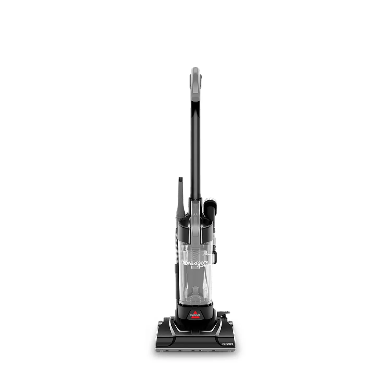 BISSELL PowerForce Compact, Bagless, Upright Vacuum, Lightweight, Powerful Suction, High Reach Wand, Hard Floor and Carpet, 4362, Gray & Black
