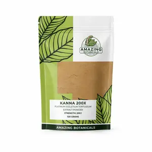 Amazing Botanicals Edible Kanna Powder - 100g High-Potent Sceletium Tortuosum Herbal Dietary Supplement, Vegan, Non-GMO, Mood Boost Support