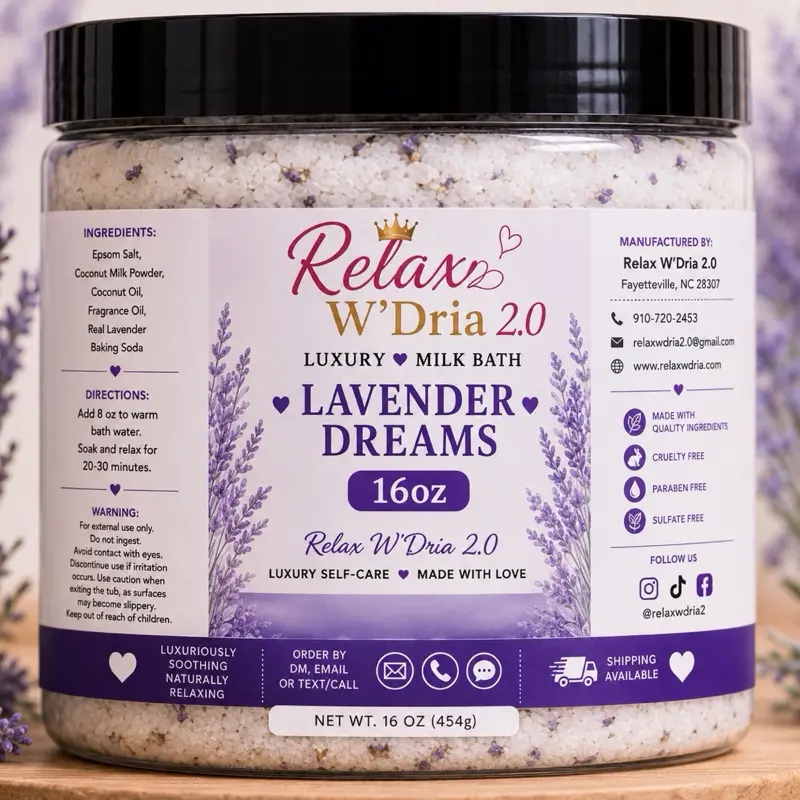 Lavender Milk Bath, Relaxing Bath & Body Care Product Evening Gentle
