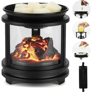 Wax Melt Warmer with Timer,Campfire Wax Warmer,4-in-1 Oil Burner Electric Candle Wax Warmer,Wax Warmer for Scented Wax Melts,Wax Melter Fragrance Warmer for Home Office Bedroom Gifts & Decor