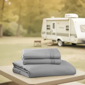 Nestl RV/Short Queen Bed Sheets Set, Bedding Sheets Set for Campers, Luxury Soft Microfiber,