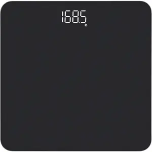 [New Deal] Digital Bathroom Scale for Body Weight, Weighing Professional Since 2001, Clear LED Display and Step-On, 3*AAA Batteries Included, 400lb/182kg, Spray Silver Black