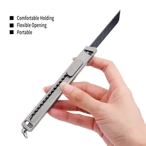 Office Engraving Knife with Titanium Alloy Handle, Edc Pocket Tool, Handmade DIY Tool, Essential Office and Craft Accessory