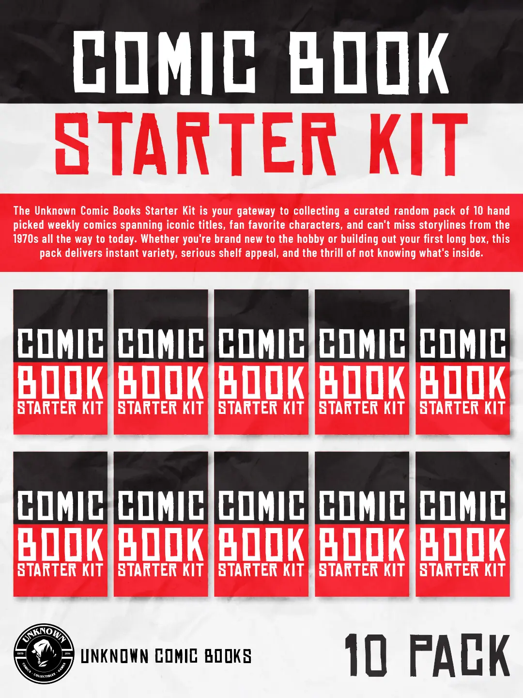 [10 PACK] COMIC BOOK STARTER KIT (10/28/2026)