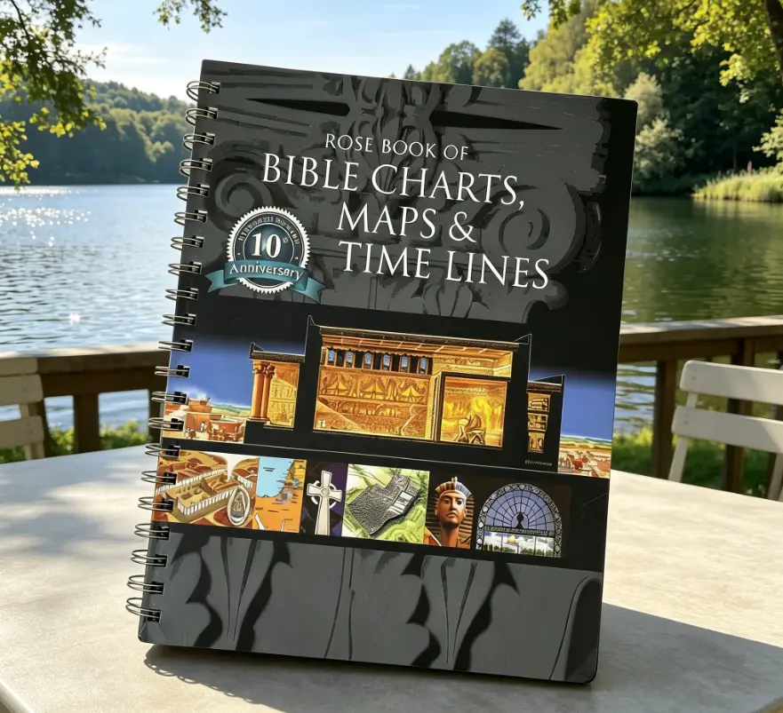 Rose Bible Charts, Maps & Timelines Volume 10-10th Anniversary Edition - 100+ Geography, Archaeology Resources, Cost-Saving Comprehensive Visual Reference Guide for School & Office Use