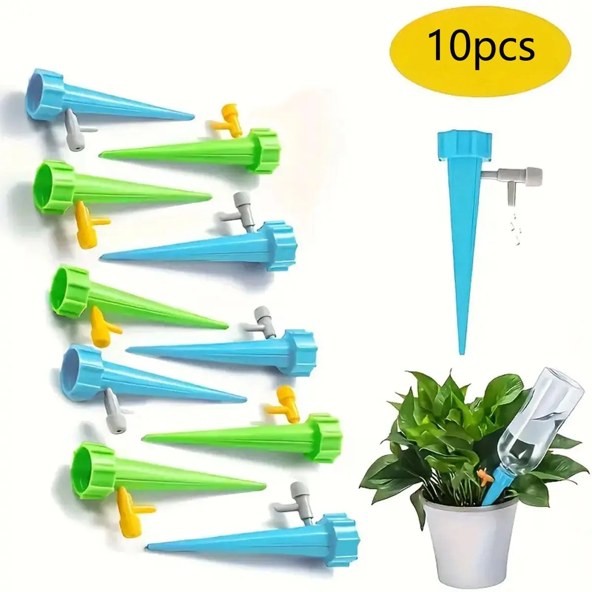 Adjustable Timed Drip Irrigation, 10pcs/set Universal Drip Device, Watering Device for Potted Plants, Garden Supplies, Garden Accessories, Adjustable Watering System, Watering Tool
