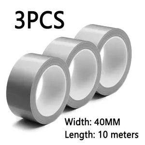 DIYers must-have! Silver duct tape sticks to wood/metal/plastic—tear by hand 🛠️