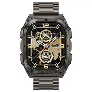 KOSPET TANK M4 Special Edition Rugged Smartwatch with GPS, Offline Maps, 10ATM Waterproof, Stainless Steel Strap, MIL-STD-810H, 170+ Sports Modes & Health Tracking