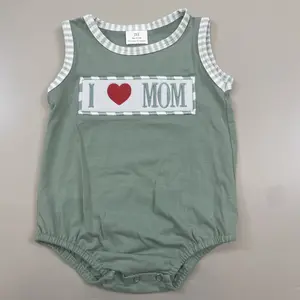 I Love Mom Clothing Boy Summer Bubble Baby Boy Summer Clothing Mother's day romper