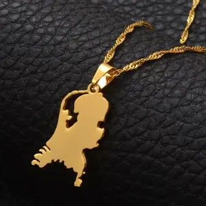 Netherlands Map Necklace, Flag, Pendant, Gift, Earring