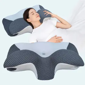 Extra-Wide Ultra-Soft Supportive Neck Pillow for a Better Night's Sleep, Perfect for Home and Travel. Washable, breathable cover for ultimate comfort. Perfect for back and stomach sleepers. A great Christmas and holiday gift.