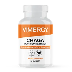 Vimergy Chaga Capsules – Superfood Cellular Support* – Cardiovascular Health Benefits* – Kosher, Vegan, Gluten-Free – 90 Capsules