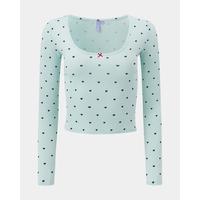 Crystal Blue Polka Dot