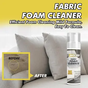 Textile Sofa Clothes Rug Foam Cleaner Liquid, Household Fabric Carpet Cleaning Agent, No Pesticide, Ca Prop 65 Compliant