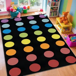 Colorful Dot Pattern Floor Mat, Non-slip Soft Area Rug, Rectangle Home Decorative Carpet for Living Room Bedroom Nursery, Home Decor, Home Decor Rugs, Household Decorative Rug