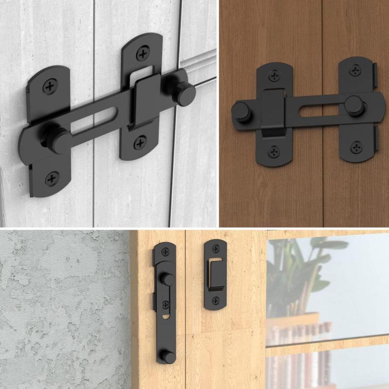 Barn Door Latches for Gate and Sliding Doors - Bi-fold Door Lock with Wine Cabinet Closet Door Latches