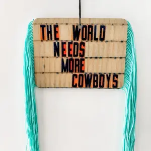 Unscented Air Freshener - Cowboy Cowgirl Car Accessories - Turquoise Stones Optional - Scent-Free for Any Room