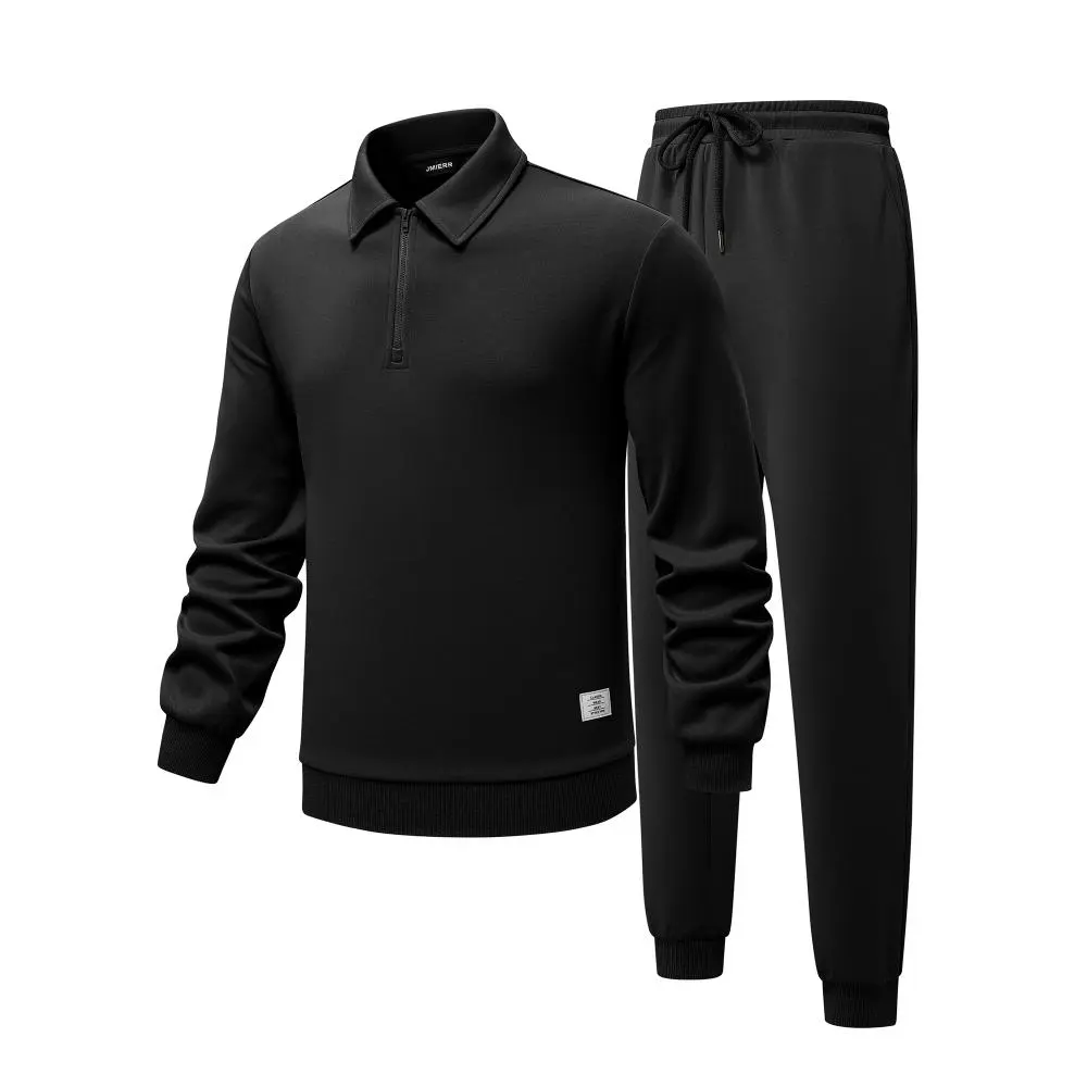 JMIERR Men's Track Suits 2 Piece Outfits Quarter Zipper Polo Shirt Tracksuit & Joggers Sweatpants Sweatsuit Sets