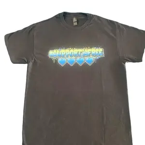 Limited Edition #Supportisfree Graffiti Logo T-Shirt Cotton Soft Stylish Streetwear Tshirt Top