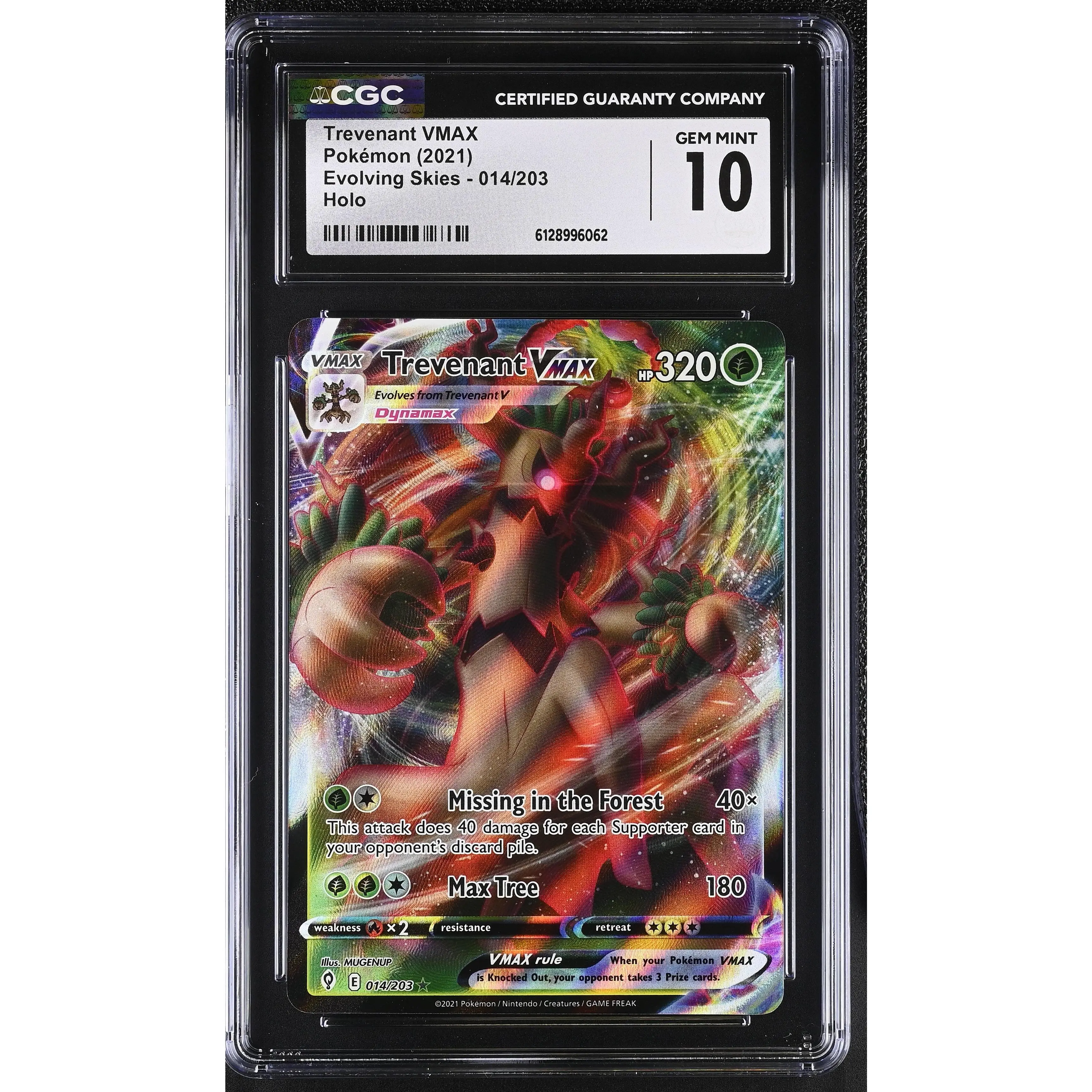 POKEMON TCG: EVOLVING SKIES - TREVENANT VMAX - 014/203 (HOLO) (ENGLISH) (GRADED / CGC 10) (📌 CONDITION 9.5)