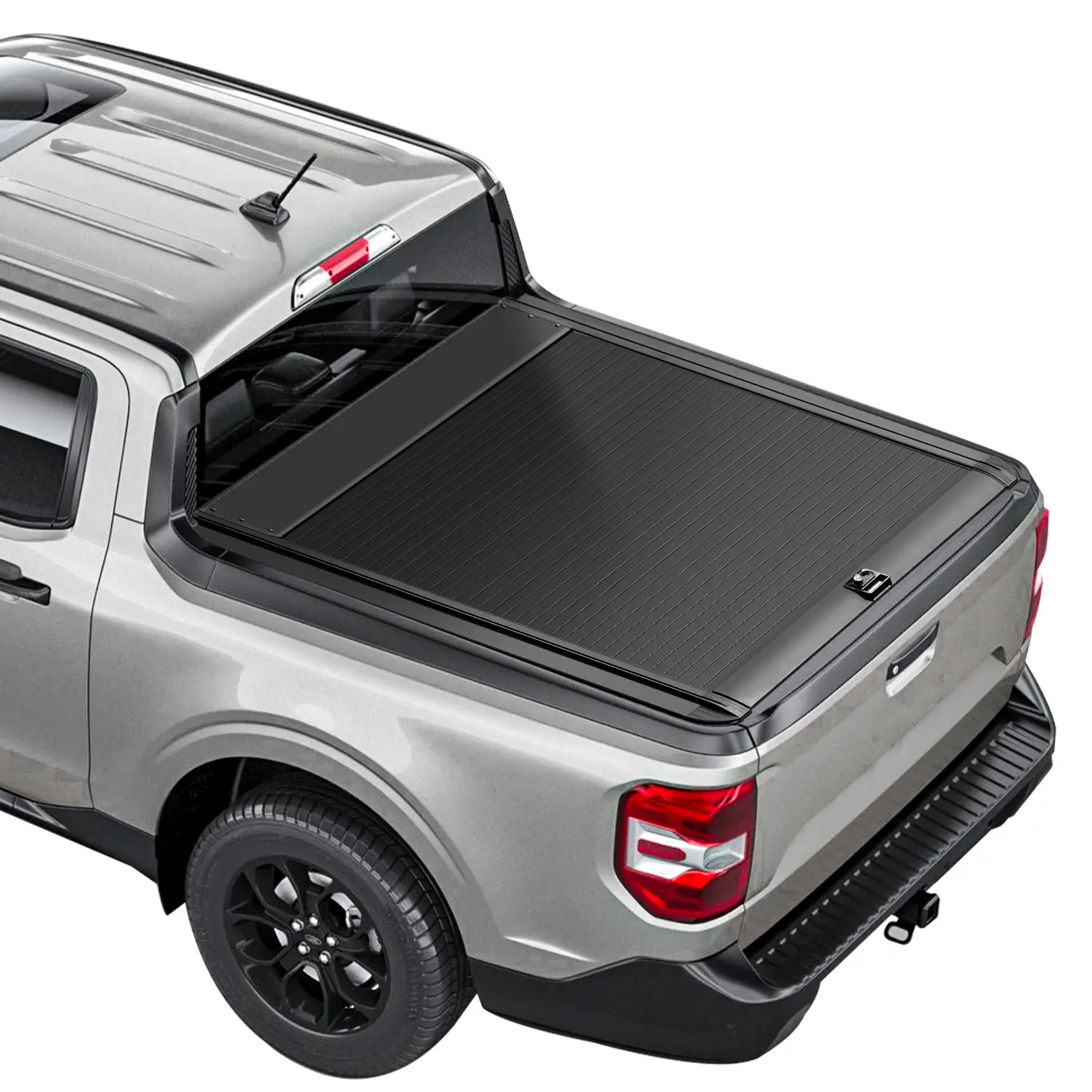 SADELOOS Retractable Hard Pickup Truck Bed Tonneau Cover - Durable Aluminium Pickup Truck Cover with Password Lock, Privacy Protection, Waterproof, Corrosion Resistance, Compatible with 2022-2026 Maverick (4.6'/54.4ft) w/After-Sales Service, Durable Cover