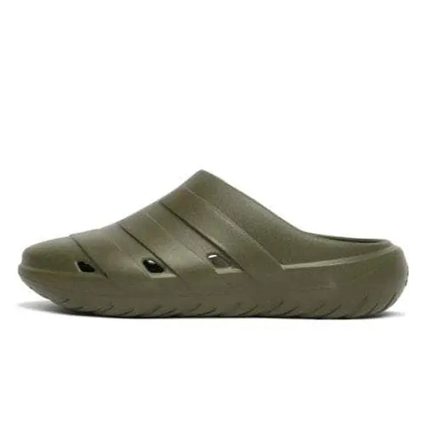 Adidas Men's Adicane Slip-on Clogs, Closed Toe Casual Synthetic Rubber Footwear, Olive Strata HQ9917, Shoe
