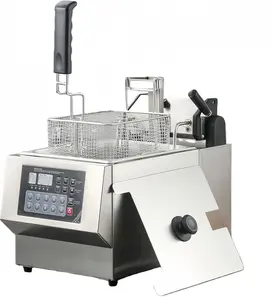 Smart Fully Automatic Deep Fryer - 1800W Electric Oil Fryer with Auto Lift for Unattended Frying, Boosts Efficiency & Consistency for Restaurant, Food Truck, Home Kitchen