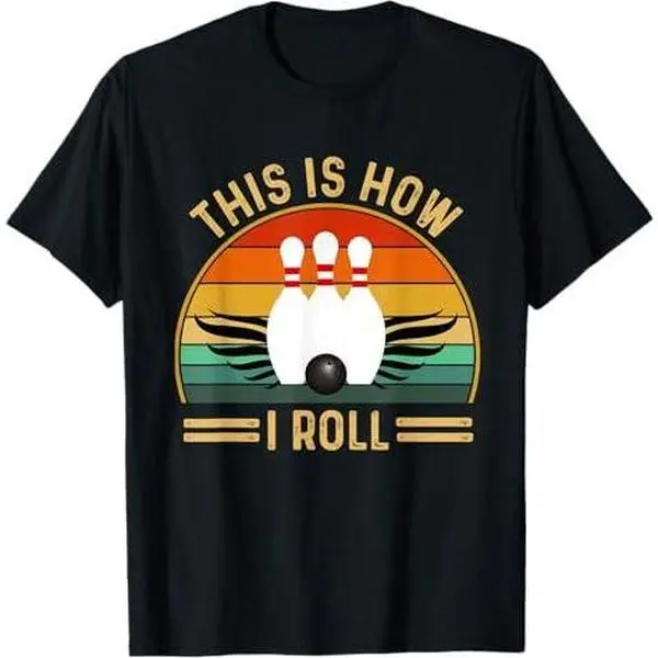 funny vintage bowling shirts for women men's bowling T-Shirt